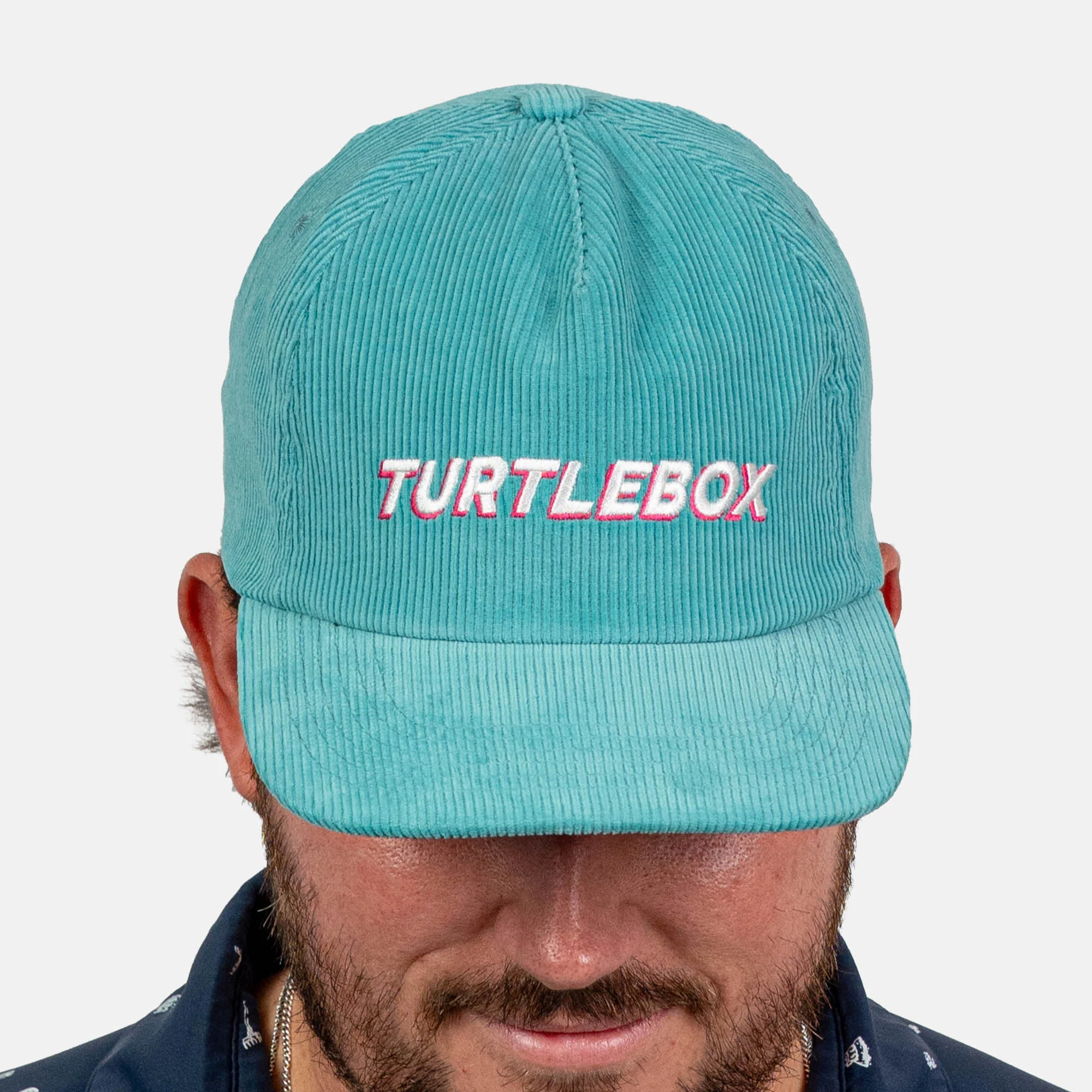 Aqua Corduroy Hat - Image 3