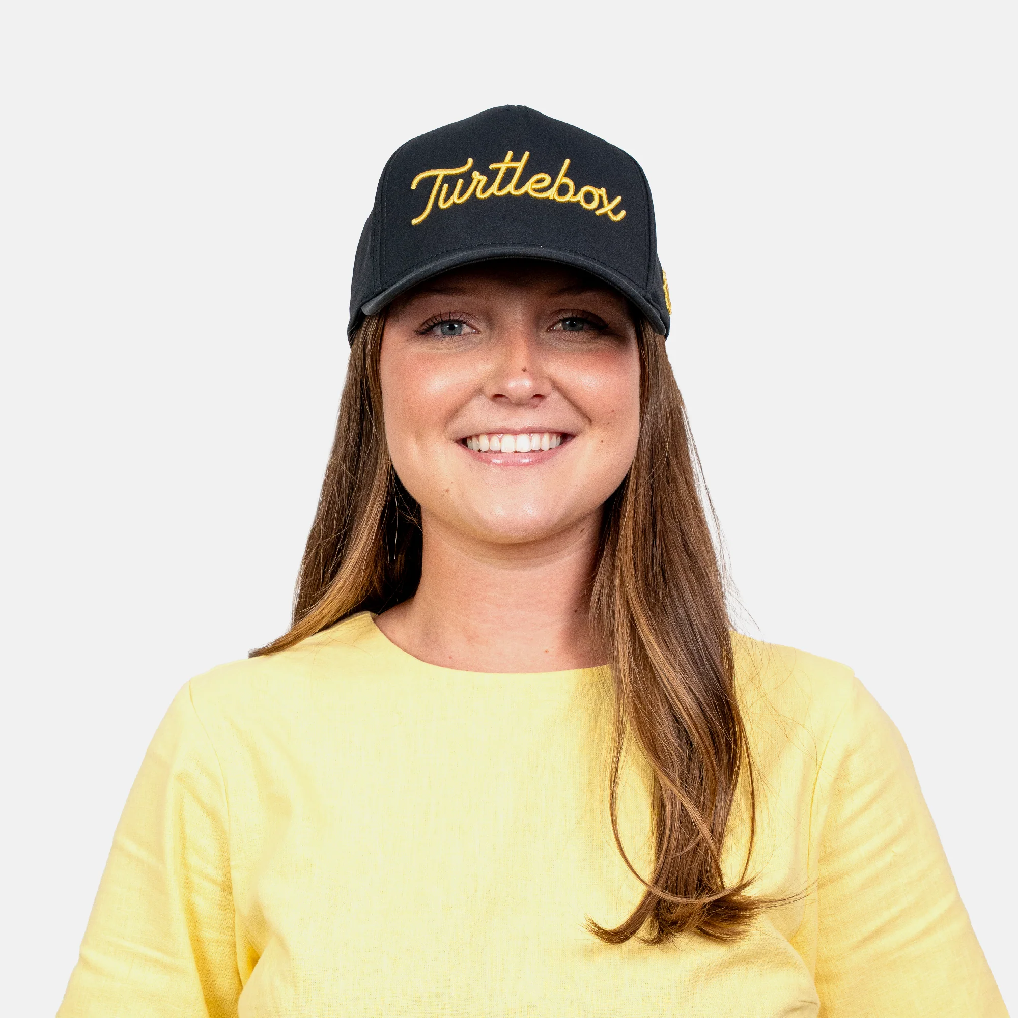 Black & Gold Golf Performance Hat - Image 2